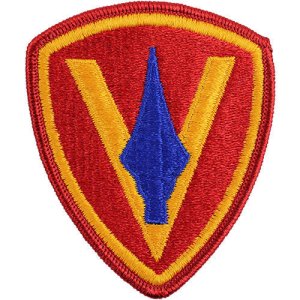 Marine Corps Shoulder Patch: Fifth Division, color