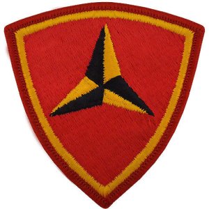 Marine Corps Shoulder Patch: Third Division, color