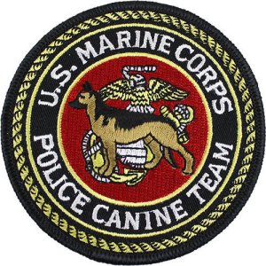 Marine Corps Shoulder Patch: USM.C. Police Canine Team