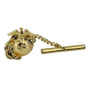 Marine Corps Tie Tac: Emblem, 24k gold