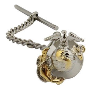 Marine Corps Tie Tac: Officer, 2 tone