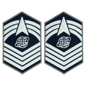 Space Force Chevron Embroidered: Chief Master Sergeant, Large Color