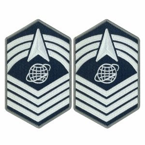 Space Force Chevron Embroidered: Chief Master Sergeant, Small Color