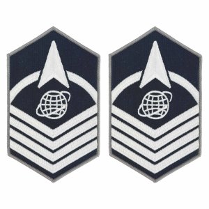 Space Force Chevron Embroidered: Master Sergeant, Large Color
