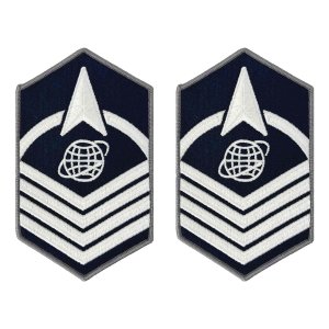 Space Force Chevron Embroidered: Master Sergeant, Small Color