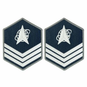 Space Force Chevron Embroidered: Sergeant, Small Color