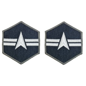 Space Force Chevron Embroidered: Specialist 3, Small Color