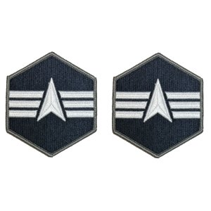 Space Force Chevron Embroidered: Specialist 4, Small Color