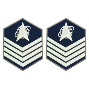 Space Force Chevron Embroidered: Technical Sergeant, Large Color