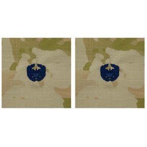 Space Force Embroidered Badge: Commander''s Badge, embroidered on OCP sew on