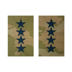Space Force Embroidered OCP Sew on Officer Rank Insignia: General