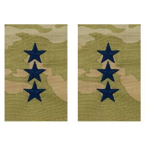 Space Force Embroidered OCP Sew on Officer Rank Insignia: Lieutenant General