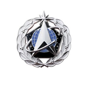 Space Force Identification Badge: Space Staff, dress miniature