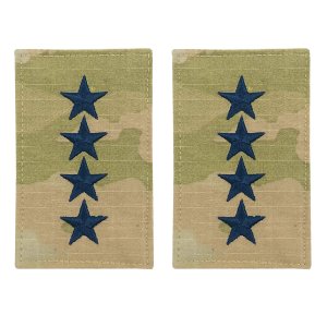 Space Force Officer Rank Insignia Embroidered on OCP with Hook: General
