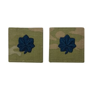 Space Force Officer Rank Insignia Embroidered on OCP with Hook: Lieutenant Colonel