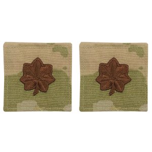Space Force Officer Rank Insignia Embroidered on OCP with Hook: Major
