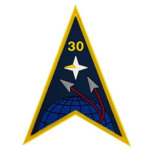 Space Force PVC Patch: 30th Space Launch Delta with hook