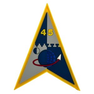 Space Force PVC Patch: 45th Space Launch Delta with hook