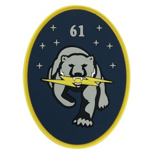 Space Force PVC Patch: 61st Communications Squadron with hook