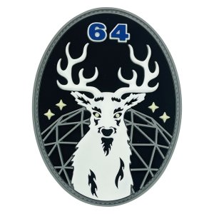 Space Force PVC Patch: 64th Cyberspace Squadron with hook