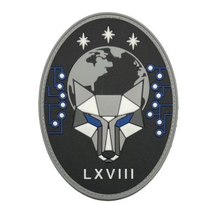 Space Force PVC Patch: 68th Cyberspace Squadron with hook
