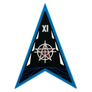 Space Force PVC Patch: Space Delta 11 with hook