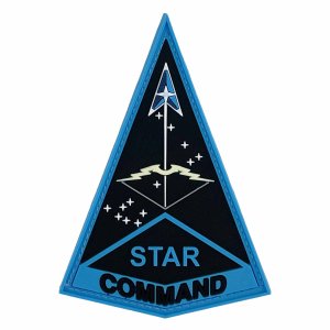 Space Force PVC Patch: Star Command with hook