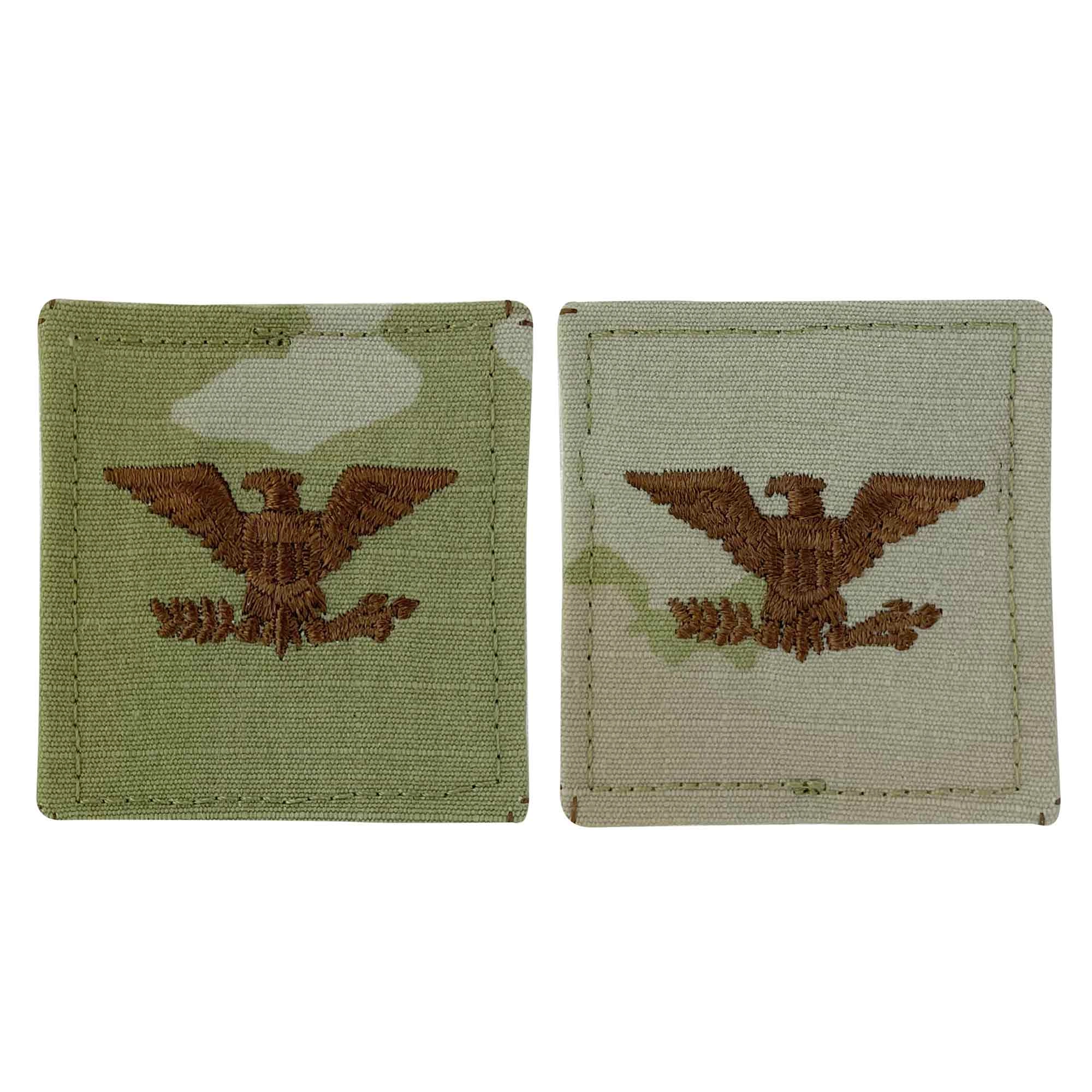 Picture of US Air Force Officer Rank Embroidered Ocp with Hook Officer Rank Insignia Colonel