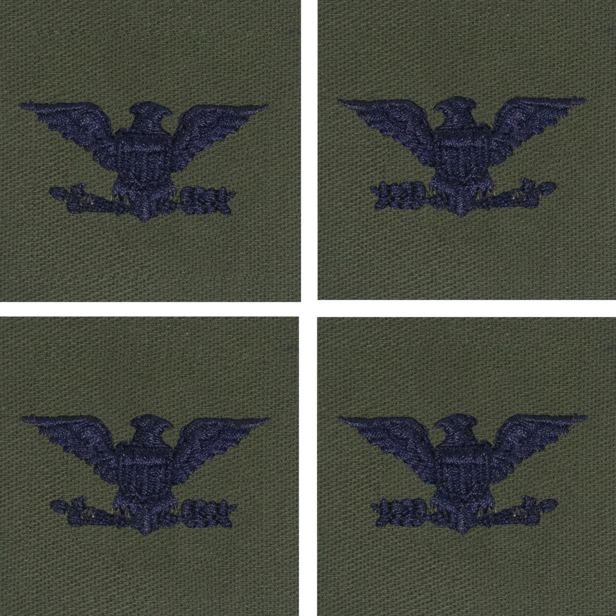Picture of US Air Force Officer Rank Embroidered Rank Colonel: Subdued Fatigue (Non-Refundable)