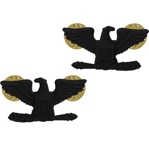 Picture of US Air Force Officer Rank Rank Colonel: Black Metal