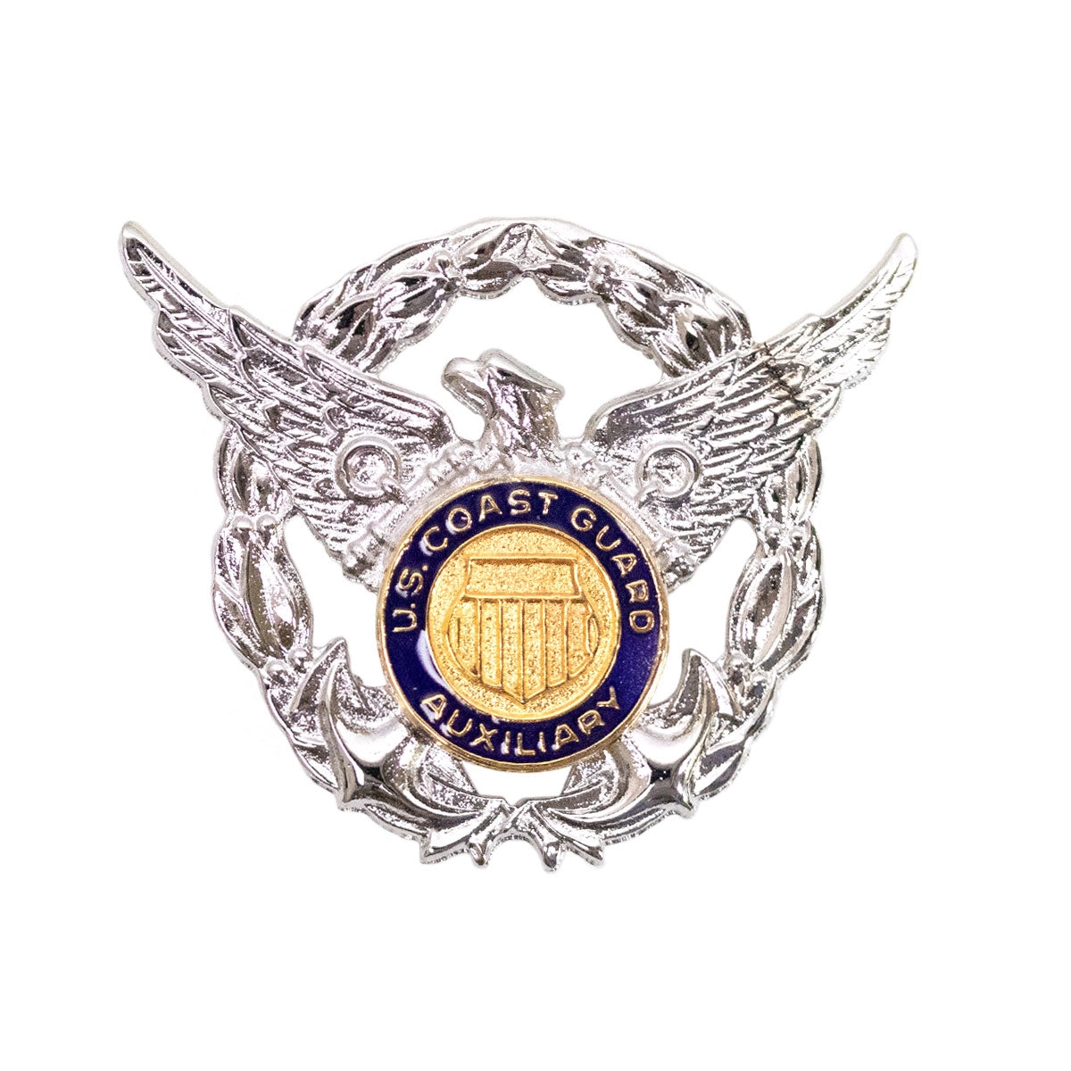 Picture of US Coast Guard Auxiliary Emblems Auxiliary Cap Device : Miniature