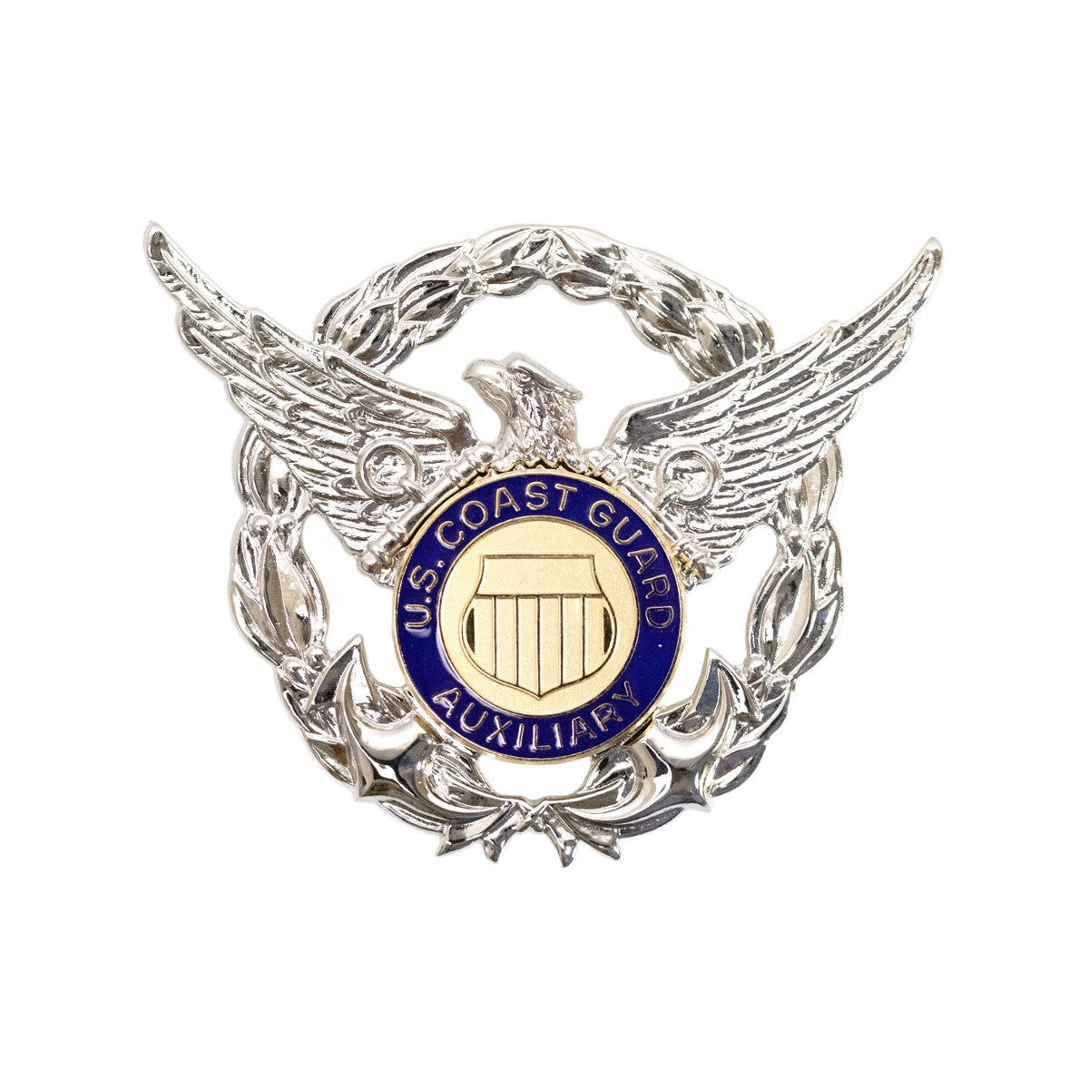 Picture of US Coast Guard Auxiliary Emblems Auxiliary Cap Device : Regulation Size