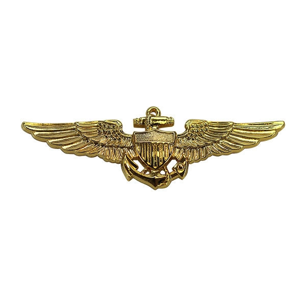 Picture of US Navy Badges Aviator: Regulation Size Gold Finish