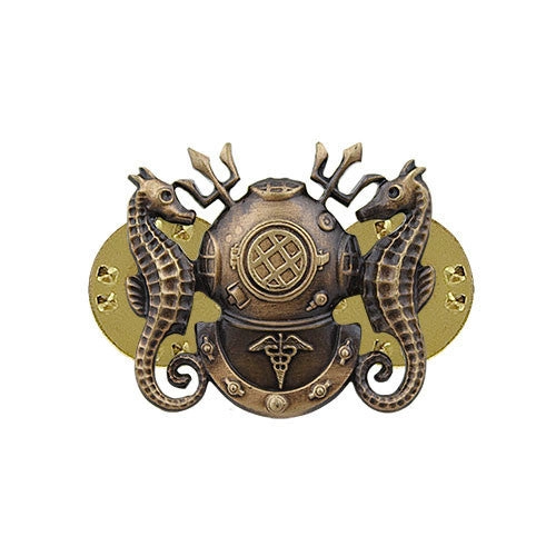 Picture of US Navy Badges Diving Medical Officer: Miniature Oxidized