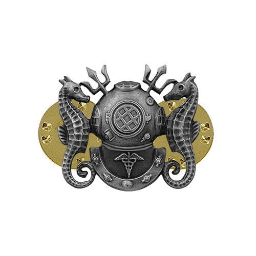 Picture of US Navy Badges Diving Medical Technician: Miniature Oxidized