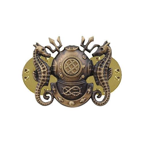 Picture of US Navy Badges Diving Officer: Miniature Oxidized