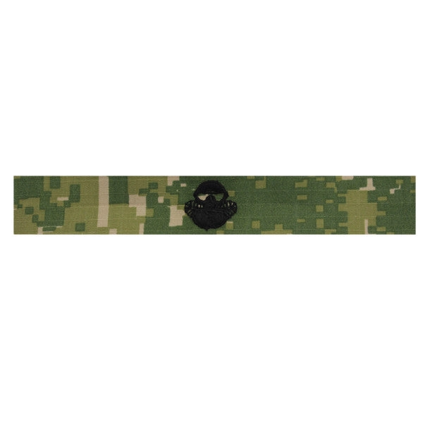 Picture of US Navy Badges Embroidered Combatant Diver: Woodland Digital Nwuiii
