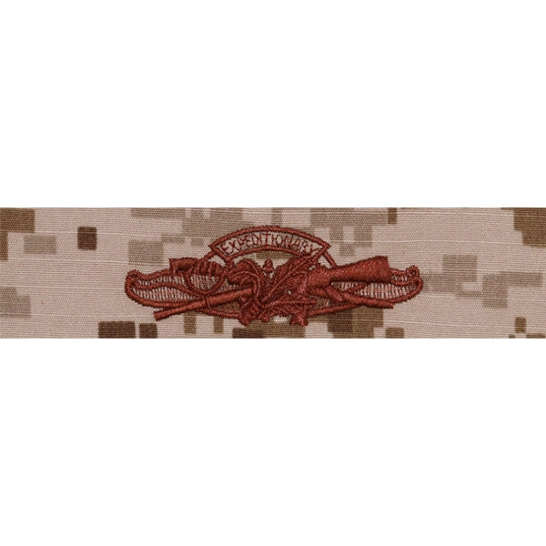 Picture of US Navy Badges Embroidered Expeditionary Warfare Supply Officer: Desert Digital