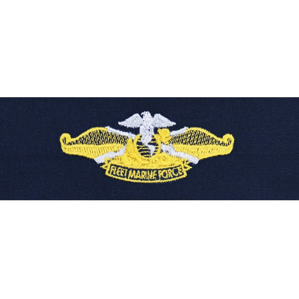 Picture of US Navy Badges Embroidered Fleet Marine Force Officer: Coverall