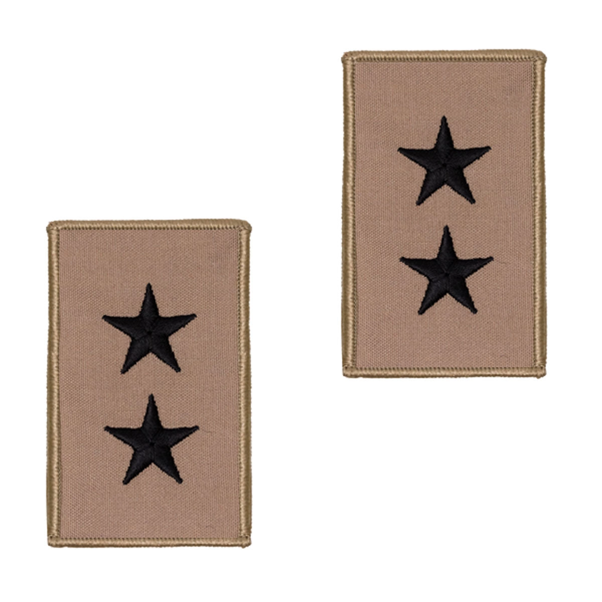 Picture of US Navy Badges Embroidered Rank 2 Starrear Admiral Upper: Desert