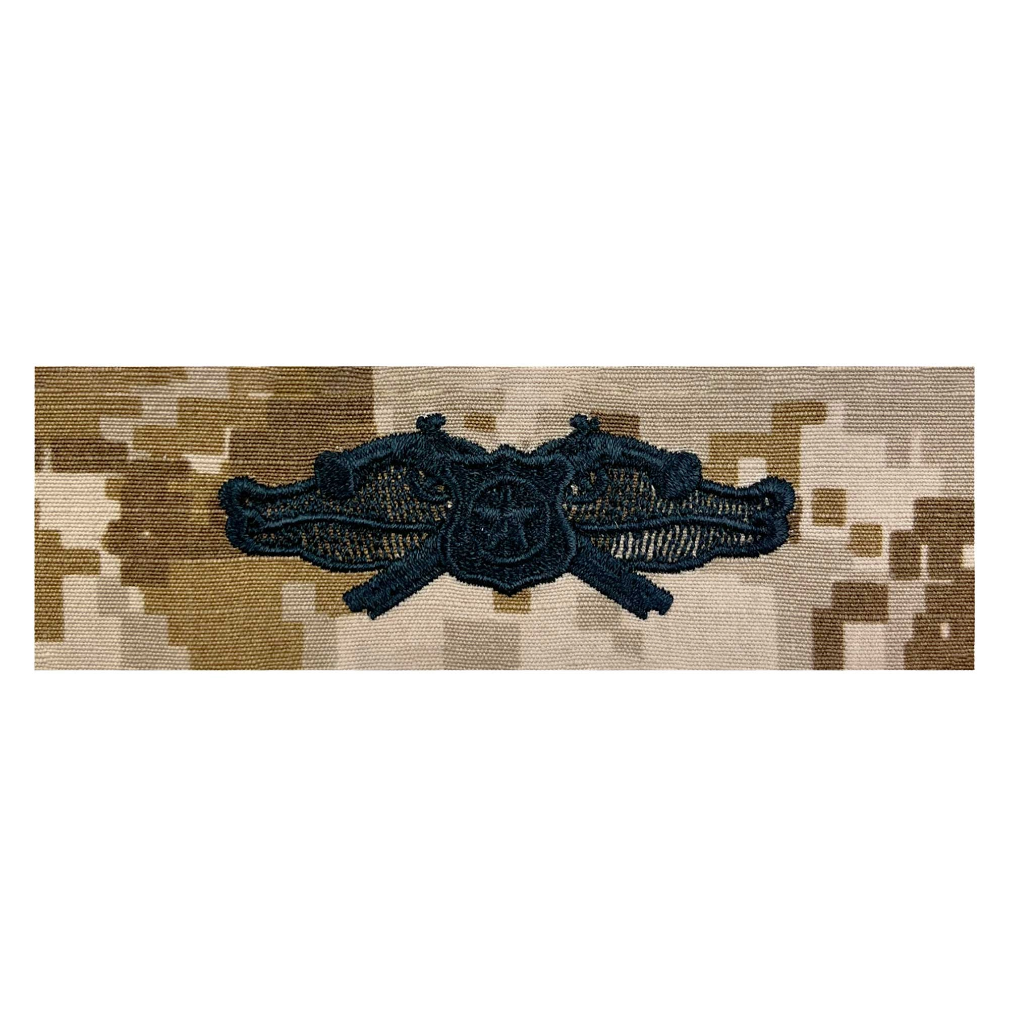 Picture of US Navy Badges Embroidered Security Forces Basic Specialist: Desert Digital