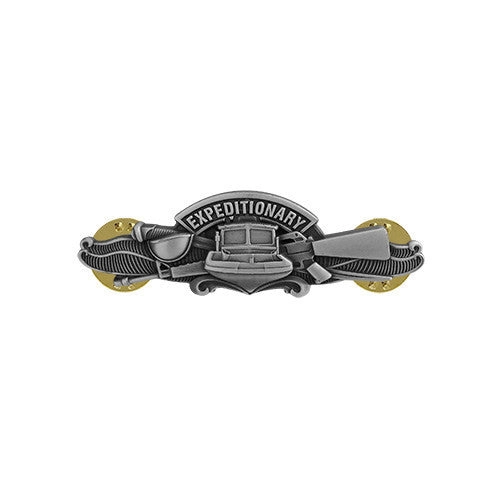 Picture of US Navy Badges Expeditionary Warfare Specialist: Miniature Oxidized