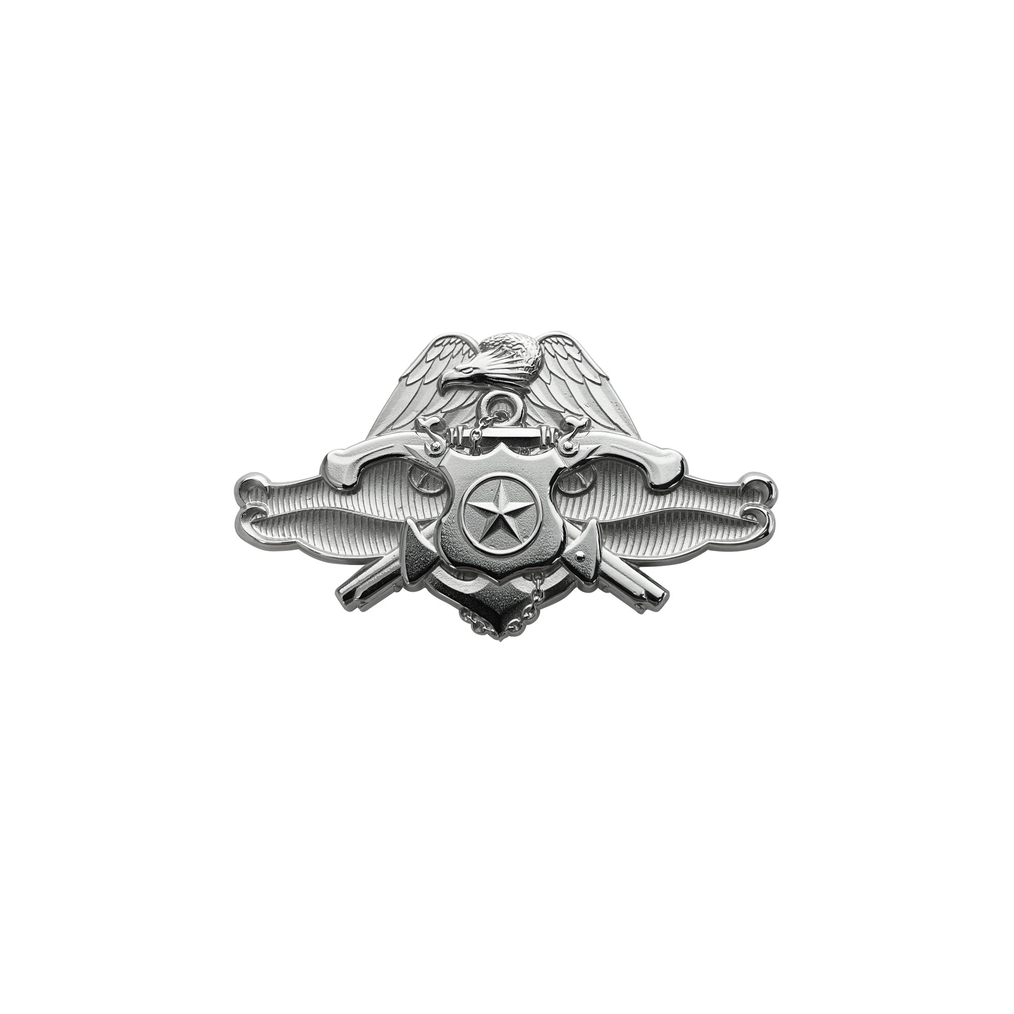 Picture of US Navy Badges Master Security Forces Specialist: Miniature Size Mirror Finish