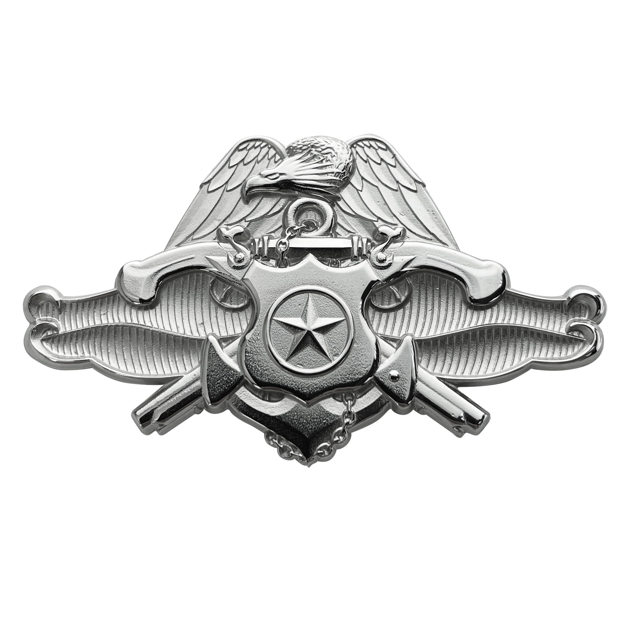 Picture of US Navy Badges Master Security Forces Specialist: Regulation Size Mirror Finish