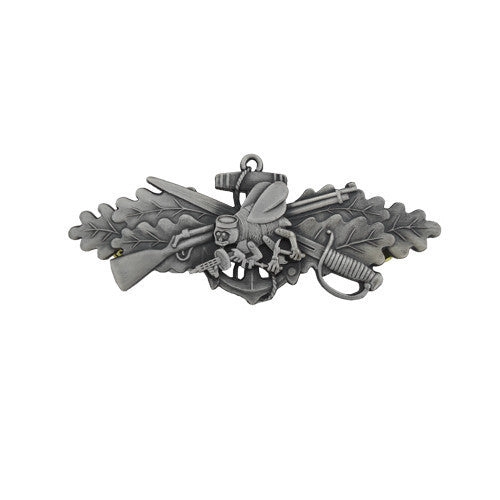Picture of US Navy Badges Seabee Combat Warfare Special: Enlisted: Miniature Oxidized