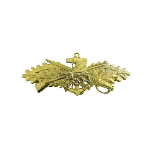 Picture of US Navy Badges Seabee Combat Warfare Special Officer: Miniature Gold Finish