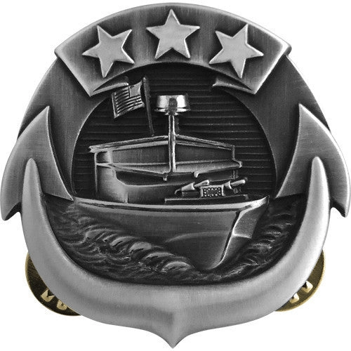 Picture of US Navy Badges Small Craft: Enlisted: Regulation Size
