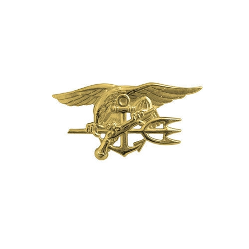 Picture of US Navy Badges Special Warfare: Miniature Gold Matte Finish