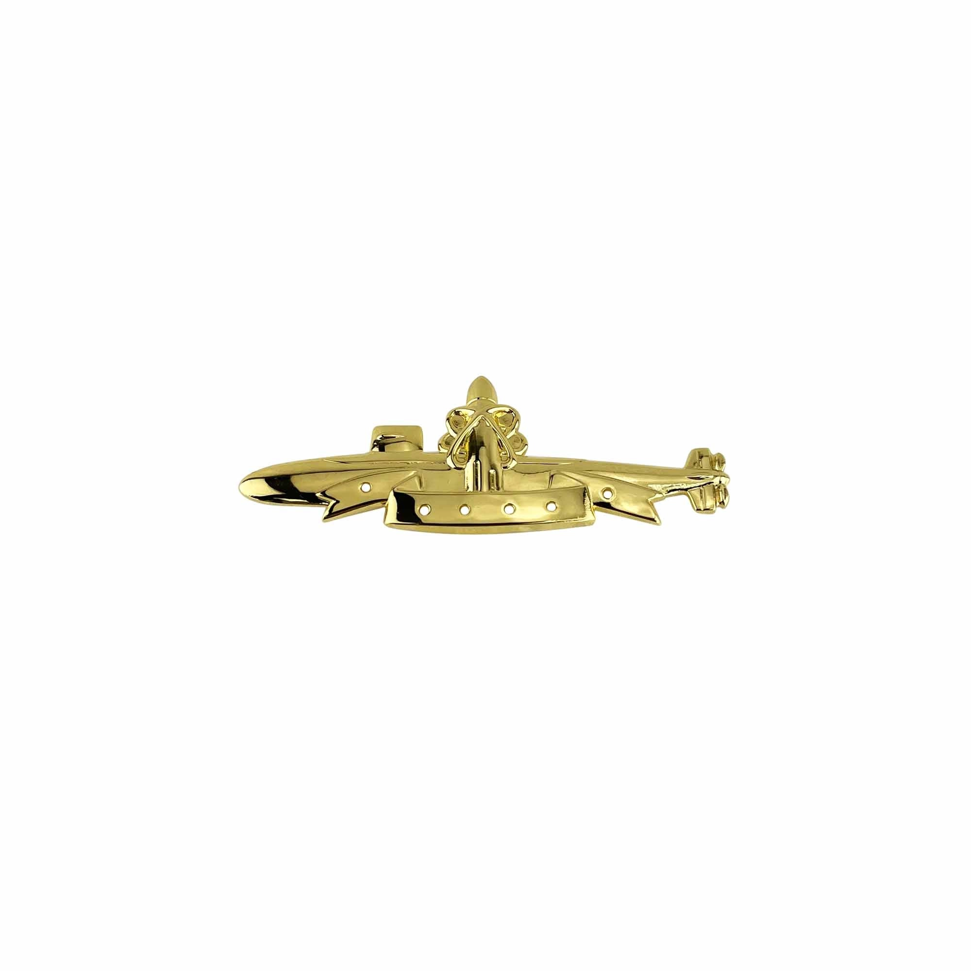 Picture of US Navy Badges Submarine Ssbn Deterrent Patrol: Miniature 24K Gold Plated