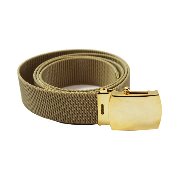 Picture of US Navy Belts And Buckle Khaki Nylon with 24K Buckle and Tip: Male